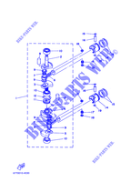 CAMBOTA / PISTÃO para Yamaha E8D Enduro, Manual Starter, Tiller Handle, Manual Tilt, Pre-Mixing, Shaft 20
