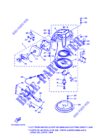 MOTOR DE ARRANQUE para Yamaha E8D Enduro, Manual Starter, Tiller Handle, Manual Tilt, Pre-Mixing, Shaft 20