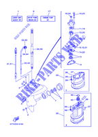 KIT DE REPARAÇÃO 2 para Yamaha E8D Enduro, Manual Starter, Tiller Handle, Manual Tilt, Pre-Mixing, Shaft15