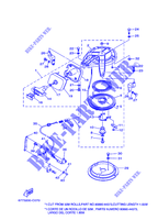 MOTOR DE ARRANQUE para Yamaha E8D Enduro, Manual Starter, Tiller Handle, Manual Tilt, Pre-Mixing, Shaft15