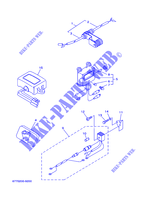 PEÇAS OPCIONAIS 1 para Yamaha E8D Enduro, Manual Starter, Tiller Handle, Manual Tilt 1999