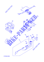 PEÇAS OPCIONAIS para Yamaha E8D Enduro, Manual Starter, Tiller Handle, Manual Tilt, 1999