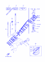 KIT DE REPARAÇÃO 2 para Yamaha E8D Enduro, Manual Starter, Tiller Handle, Manual Tilt, Pre-Mixing, Shaft 20