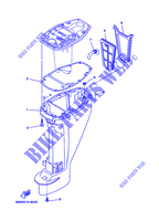 CARTER para Yamaha F15A Manual Starter, Tiller Handle, Manual Tilt, Shaft 20
