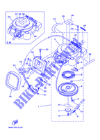 MOTOR DE ARRANQUE para Yamaha F15A Manual Starter, Tiller Handle, Manual Tilt, Shaft 20