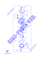 CARBURADOR para Yamaha F4A Manual Starter, Tiller Handle, Manual Tilt, Shaft 20