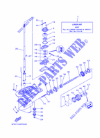 CARTER INFERIOR E TRANSMISSAO 1 para Yamaha F25G Manual Starter, Tiller Handle, Manual Tilt, Shaft 20