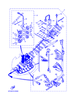 PEÇAS OPCIONAIS para Yamaha F30A Manual Starter, Tiller Handle, Hydro Trim & Tilt, Shaft 15