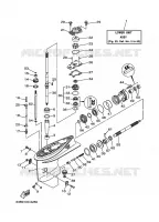 CARTER INFERIOR E TRANSMISSAO 1  40hp (29.4kW) yamaha-motociclos 2000 40 63B0100-0250