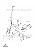 CARTER INFERIOR E TRANSMISSAO 2 para Yamaha 40V 2-STROKE 2000