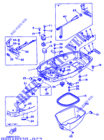 CARENAGEM INFERIOR para Yamaha 40V 2-STROKE 1998