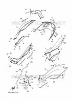 CARENAGEM LATERAL  125 yamaha-motociclos 2025 NMAX BPA1460-Z160