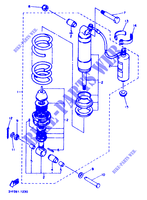 AMORTECEDOR TRASEIRO para Yamaha XTZ660 (35.3KW) 1993